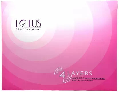 LOTUS Professional 4 Layers Advanced Skin Whiteing Facial Kit  (4 x 95 g)