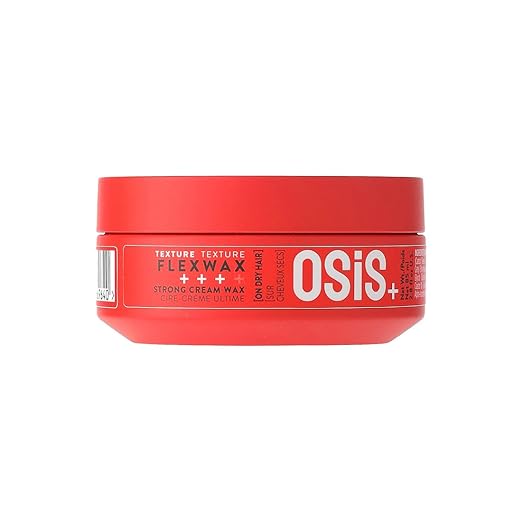 Schwarzkopf Professional OSiS+ Flexwax Strong Hair styling Cream Wax I Provides grip and natural shine I Easy to Apply and Wash | Medium Hold | Matte Finish with Volume | Suitable of all Hair types | For men and Women | 85 ml