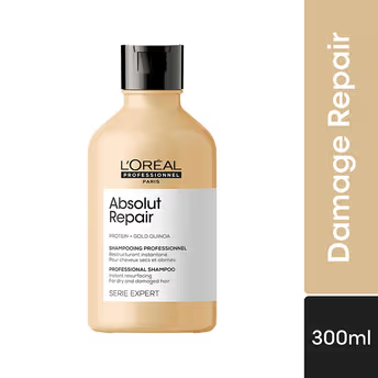 L'Oreal Professionnel Absolut Repair Shampoo For Dry and Damaged Hair With Wheat Protein (300ml)