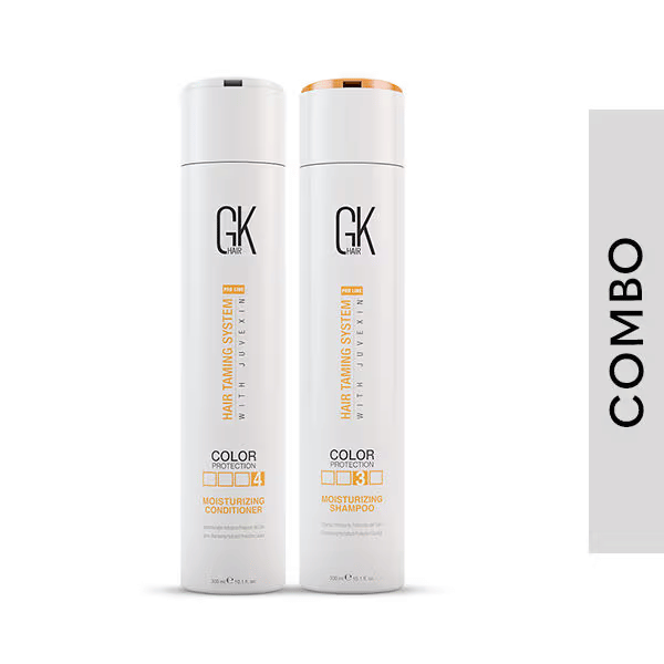 GK Hair Global Keratin Balancing Shampoo And Conditioner 300ml For Oily Hair For Women Hair Restores Scalp pH Level - Sulfate And Paraben Free