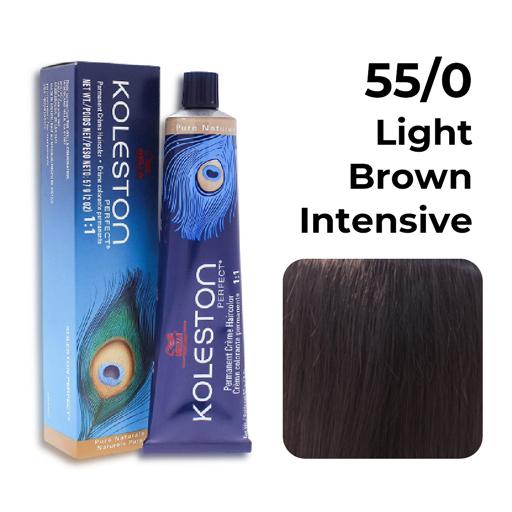 Wella Koleston Perfect 60gm Shade No 55/0 Light Brown Intensive